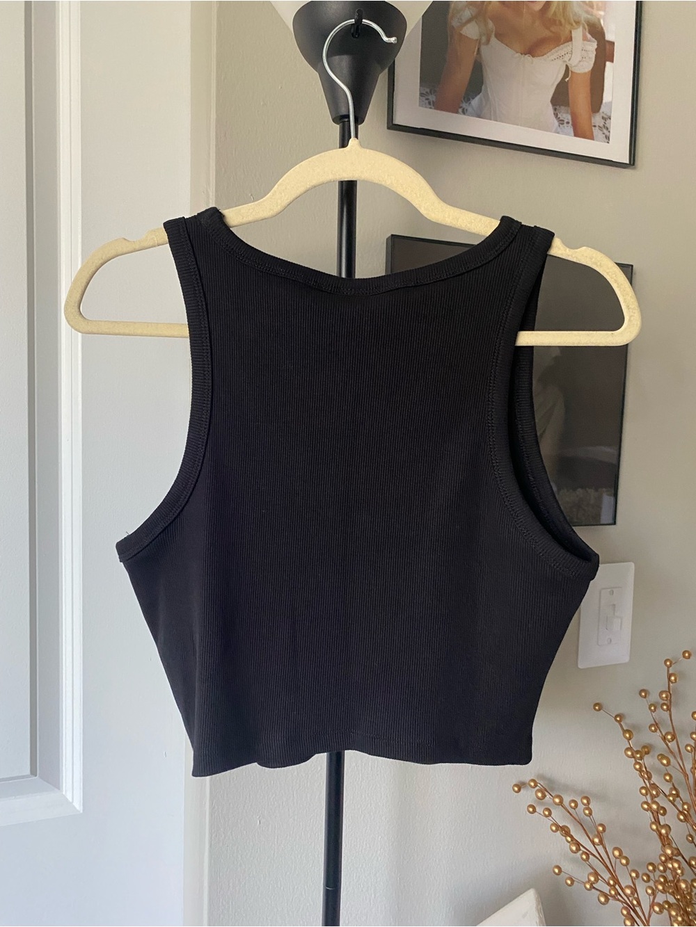 H&M Ribbed Cropped Tank Top - Picture 4 of 4